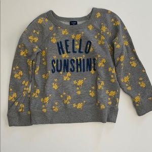 Gap Kids Hello Sunshine Sweatshirt Girls 5T